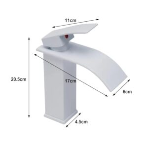 Bathroom Basin Sink Faucet Waterfall Type Exposed hot and Cold Water Mixing Faucet Toilet Kitchen Faucet Single Hole Faucet Home