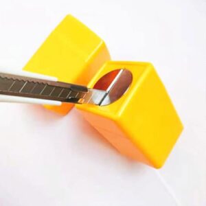 ORFOFE 3pcs Boxes Razor Blade Disposal Container Razor Blade Scraper Abs Yellow Blades Recycling Case Waste Blades Container