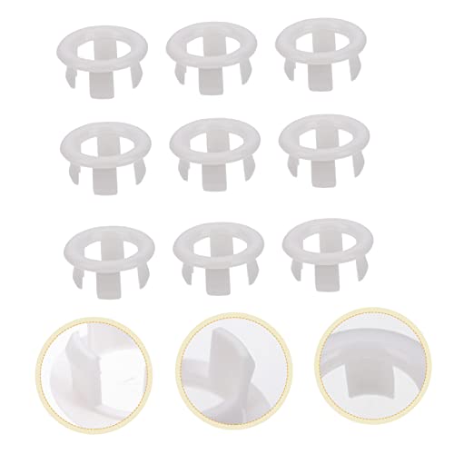 OSALADI 60pcs Washbasin Overflow Hole Bath Sink Sanitary Sink Ring Sink Hole Sink Overflow Trim Ring Sink Overflow Covers Wash Sink Ring Kitchen Accessory Basin Sink Strainer White Plastic