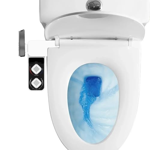 EOLTMESS Hot&Cold Fresh Water Spray Bidet with Self-Cleaning Nozzles, Bidet Attachment for Toilet Seat, Adjustable Water Pressure, Bidet Mechanical Bidet for All Adults(15/16)