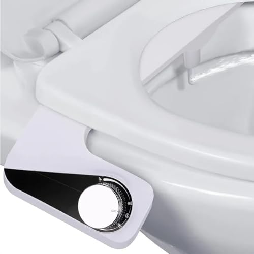 EOLTMESS Bidet Attachment for Toilet - Spa Bidet Toilet with Self-Cleaning Dual Nozzle Front & Rear Wash Adjustable Water Pressure Bidet Sprayer for Toilet(1/2)