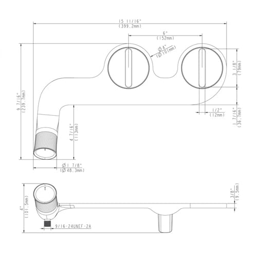 EOLTMESS Bidet Toilet Seat Attachment with Non-Electric Dual Nozzle, Self Cleaning Dual Nozzle Hygienic Toilet Bidet, Pressure Adjustable Water Pressure(15/16)