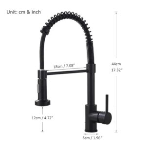 Pull Down Kitchen Faucet Chrome Dual Mode spout hot and Cold Water Mixer Crane Faucet Brass Spring Kitchen Sink Faucet(Nickel)