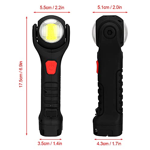 Tyenaza Mountaineering Camping Outdoor Supplies LED, 3.7V Flashlight with Magnetism Mobile Maintenance Working Light