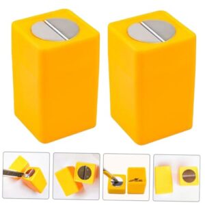 NULYLU 3pcs Boxes Safety Knife Folder Blade Yellow Abs