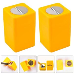 ORFOFE 3pcs Boxes Razor Blade Disposal Container Razor Blade Scraper Abs Yellow Blades Recycling Case Waste Blades Container