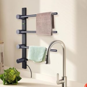 Heated Towel Warmer - Versatile Bath Towel Warmer Towel Rack Warmer - LED Display Towel Dryer Rack Towel Warming Rack for Bathroom Kitchen