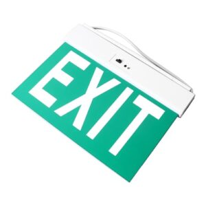 Transparent Acrylic LED Emergency Exit Sign Striking Design for Indoor Use AC85 265V