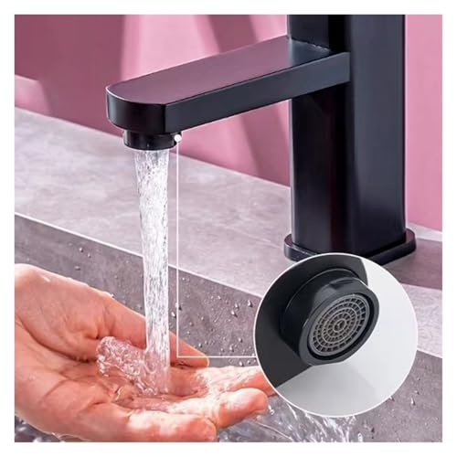 Bathroom Faucet hot and Cold Mixer tap countertop Mounted Bathroom Basin Faucet Black Square washbasin Sink Bathtub Faucet