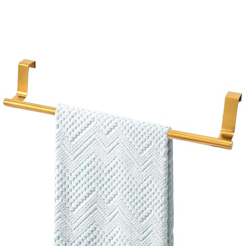 Over The Door Towel Rack - Space-Saving Hanging Towel Rack, Household Towel Organizer | Easy-Install Kitchen Towel Bar, Rustproof Over-Cabinet Towel Holder Suitable for Garages and Apartments