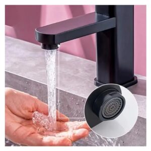 Bathroom Faucet hot and Cold Mixer tap countertop Mounted Bathroom Basin Faucet Black Square washbasin Sink Bathtub Faucet