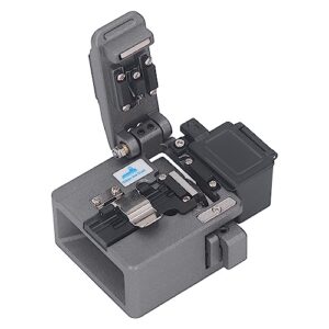 Fiber Optic Cleaver with Auto Return and Box for Efficient Splicing