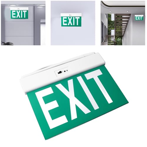 Transparent Acrylic LED Emergency Exit Sign Striking Design for Indoor Use AC85 265V