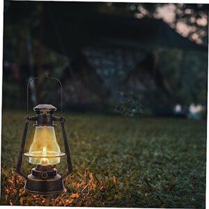 WOONEKY Outdoor Camping Lantern Convenient Camping Light Decorative Garden Lights Handle Camping Lamp Tent Supplies Hiking Emergency Light Handle Tent Light Camping Tent Light Oil Lamp LED