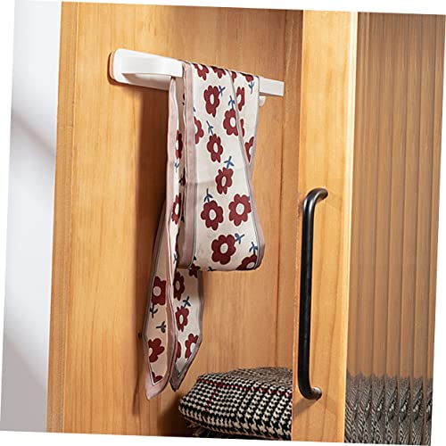 BUGUUYO Towel Mount Clothing Clothes Hanger Wall Mounted Clothes Hanger Kitchen Hand Towel Bar Wall Mounted Clothing Rack Dish Cloth Holder Towel Rod White The HIPS