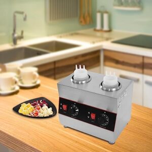 Epheralty 110V Electric Chocolate Sauce Warmer, Hot Fudge Warmer Dispenser, Nacho Cheese Dispenser Warmer, Jam Heat Preservation Machine