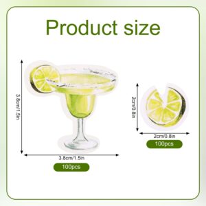 200pcs Margarita Glass Confetti, Margarita Table Confetti Bachelorette Party Decoration Martini Birthday Wine Glass Decor For Mexican Fiesta Wedding Bridal Shower Tequila Party