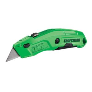 CRAFTSMAN Utility Knife, HI-Visibility, Retractable, 3 Blade (CMHT10589) (Pack of 4)