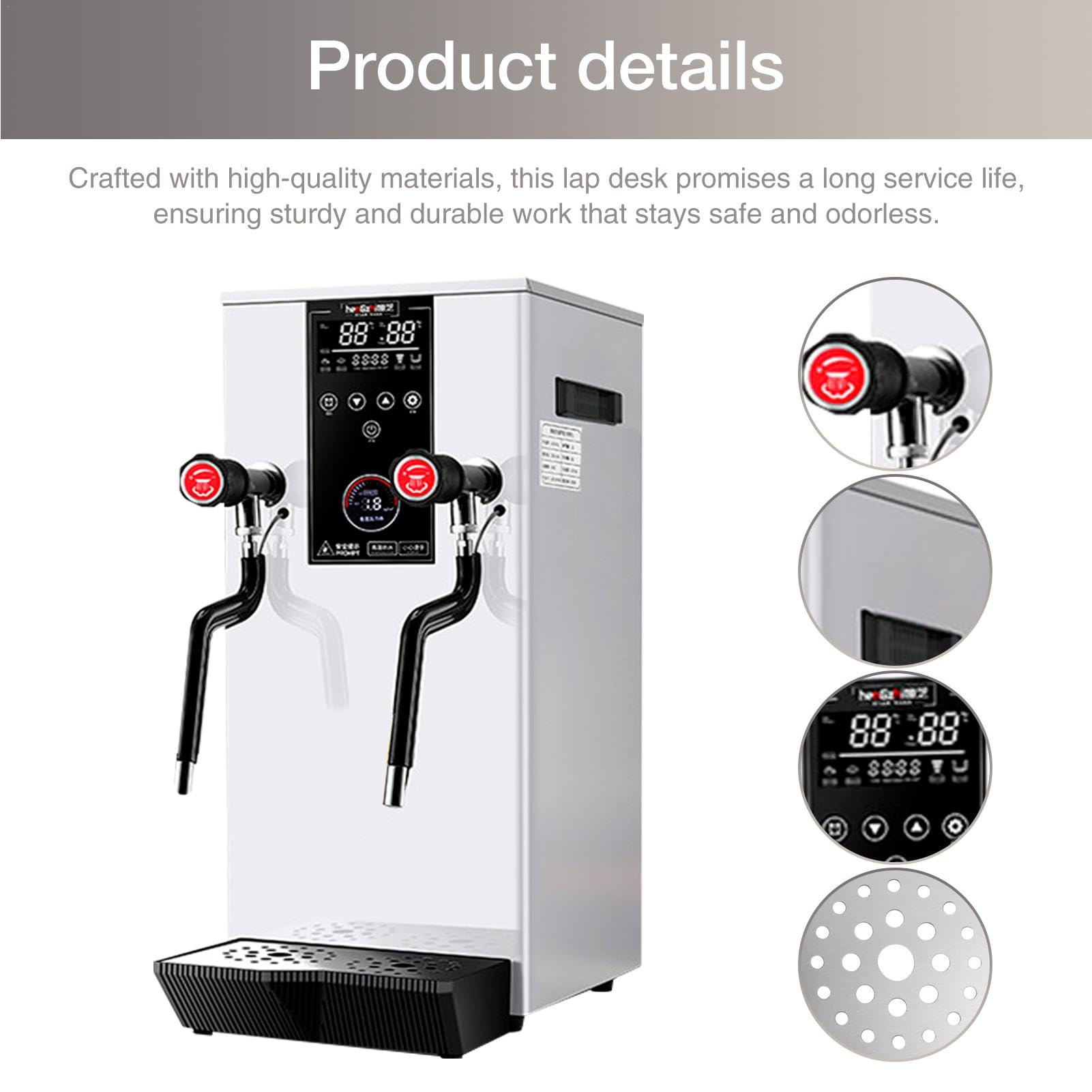 Steam Milk Frother Machine | 12L Coffee Milk Foam Machine Steamer | 110 V Milk Foamer, Steam Milk Frothing Machine for Espresso Coffee Tea Coffee Shop Dessert Shop