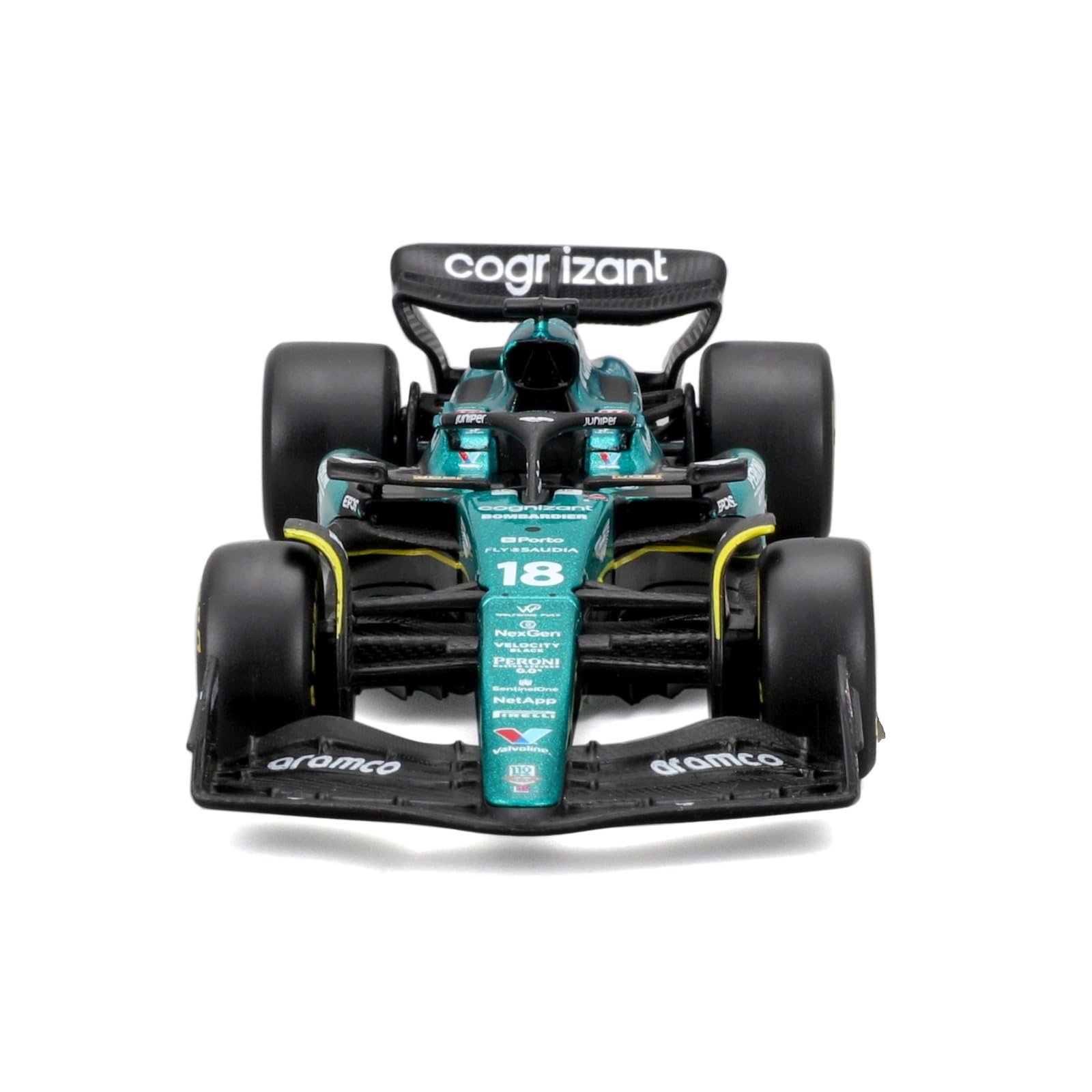 HTLNUZD Bburag 2023 1/43 New F1 Team AMR23#18 Stroll Formula One for Aston Martin 1:43 AM23#18 Alloy F1 Adult Model Car DieCast Collectible