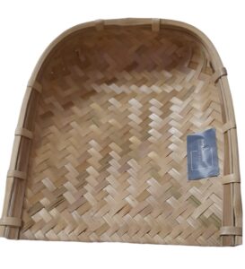 handwoven bamboo soop basket, 16 x 15 inches for chhath puja