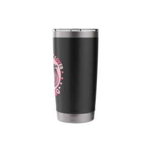 Cute Hippo Moo Deng Tee, Cool Just a Girl Who Loves Moo Deng Stainless Steel Insulated Tumbler