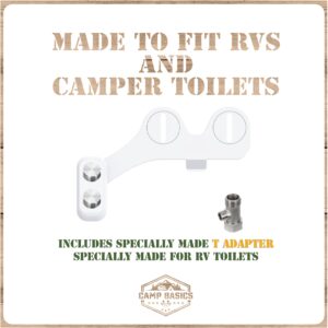 Camp Basics RV Bidet Made to Fit Your RV and Camper Trailer | Easy to Install and Self Cleaning | Non Electric | Upgrade Your RV