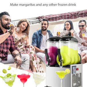 Commercial Slushie Machine, 30L 8Gal Frozen Drink Maker Machine, 1050W Stainless Steel Margarita Smoothie Slushy Machine for Home Party Restaurant Bar Beer Barn