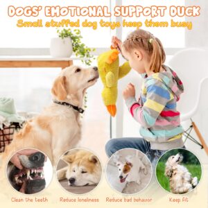 Seivble 2024 Upgraded Calming Duck Dog Toy, Yellow Duck Dog Toy for Dogs Emotional Support, Durable The Mellow Dog Squeak Duck Toys, Dog Chew Toys for Dogs Indoor Puppy (Yellow-Large)