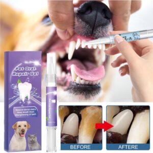 Lettuce Pets - Lettuce Pets Toothbrush, Lettuce Pets Dog Toothbrush, Lettuce Pets Oral Repair Gel, Lettuce Pet Toothbrush Pen,Pet Breath Freshener Gel Care Cleaner for Dog Cats (3)