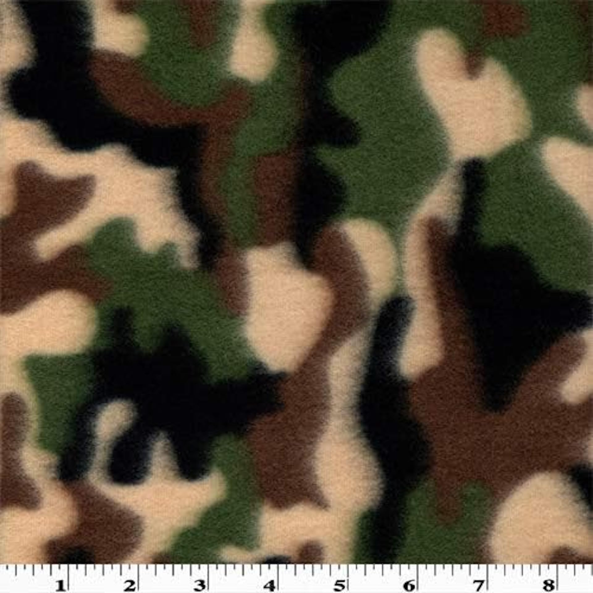 ALEKI Fabric, Polar Fleece Fabric Prints Multi Camo,Fabric / 58" Wide/Sold by The Yard