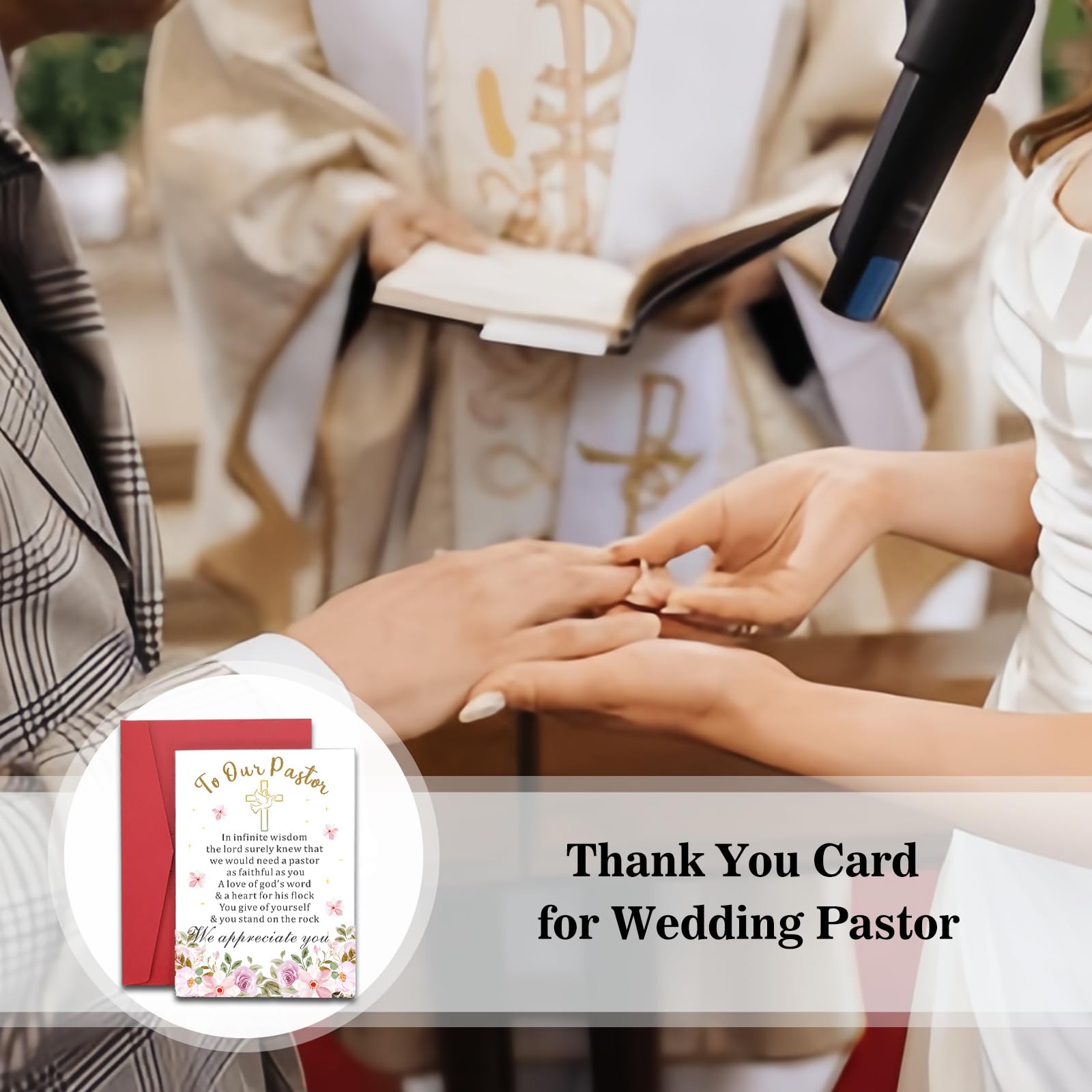 Pastor Appreciation Cards Officiant Gift Officiant Gifts for Wedding Day Wedding Officiant Gift Officiant Proposal Gift Wedding Day Essentials Pastor Appreciation Gifts Preacher Gifts from Groom