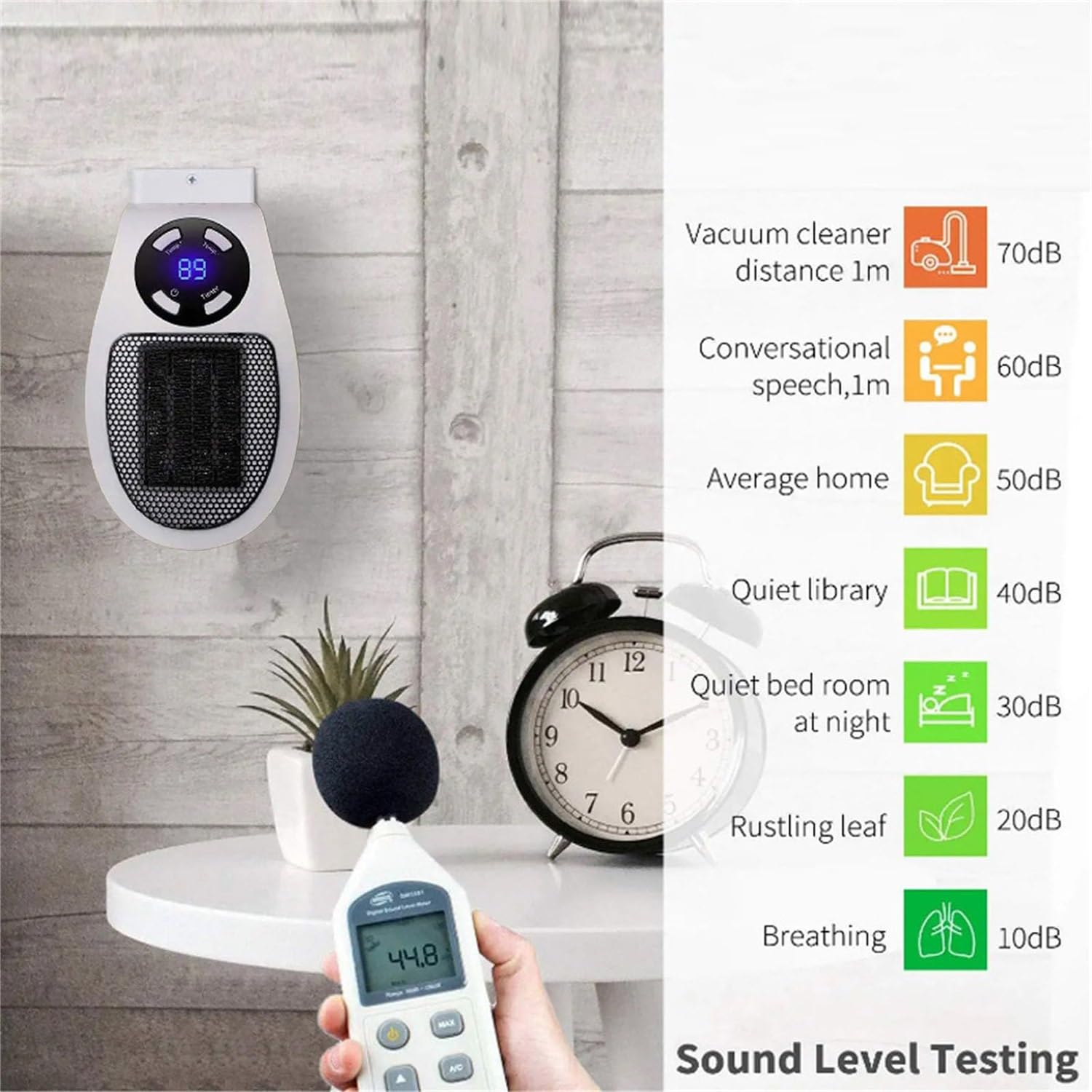 Portable Heaters, Cordless Battery Powered Heater, Portable Heaters for Indoor Use, 500 Watt Heater, Remote Heater with Thermostat, Overheat Protection, LED Display(1Pcs)