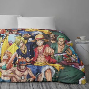 OUYTXBS Anime Cartoon Bed Duvet Cover Anime Cartoon Bedding Sets 3D Lightweight 3 Piece Comforter Sets, 1 Duvet Cover and 2 Pillow Shams for Kids Girl Boys (Full)