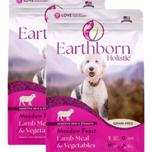 Earthborn Holistic Meadow Feast Grain-Free Natural Dry Dog Food (2 Bags - 50 Pounds Total)