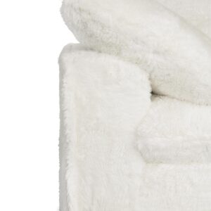 Barefoot Mega Plush 3-Seat Sofa in White Fabric by Hooker Furnishings