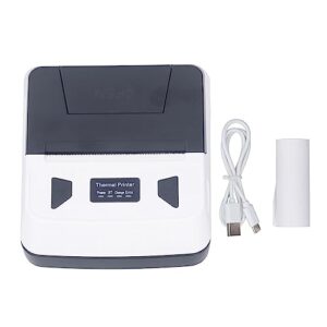 receipt printer, 2 inch bt usb receipt, thermal printer, bluetooth portable mini receipt ticket bill pos printing machine, white 80mm for windowsxp