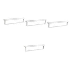 4pcs towel rack towel bar coat hanger wall mount bath towel hangers wall hangers clothes wall mount clothing rack towel holder kitchen accessory towel rod bar the hips white dressoos