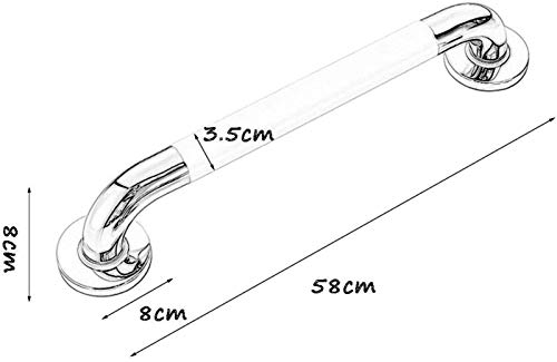 Bathroom Grab Bar Handrail Bath Handle Grab Bar, Grab Rails,elderly Pregnant Women, Safe Non-slip Barrier-free Bathroom Handrail, Bathtub, Kitchen Grab Bar Bathtub Handle