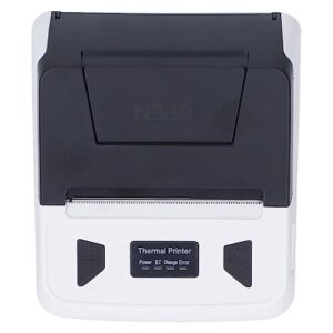 Receipt Printer, 2 inch BT USB Receipt, Thermal Printer, Bluetooth Portable Mini Receipt Ticket Bill POS Printing Machine, White 80mm for WindowsXP