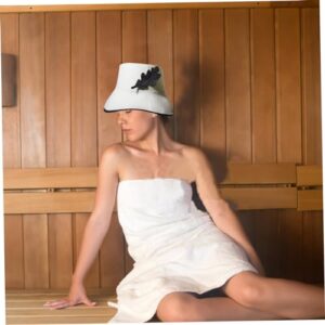 Sauna Hat 2PCS Felt Water Absorbent Sauna Hat for Women Men Regulate Temperature Fisherman's Sauna Cap Reusable Banya Hat for Sauna Longer Bathhouse Style 1 Sauna Hat for Men Sauna Hat for Women Bany