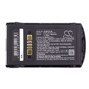 MAUSOCELA Barcode Scanner Replacement Battery, Compatible MC3200,MC32N0,MC32N0-S,MC3300 Battery-4800mAh