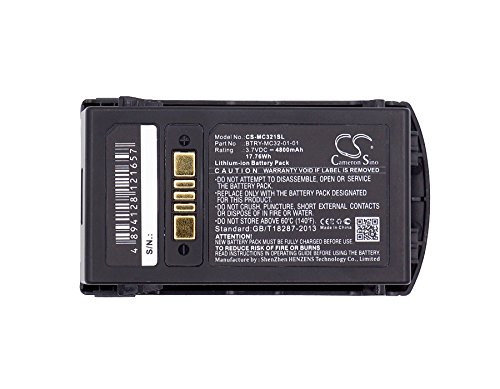 MAUSOCELA Barcode Scanner Replacement Battery, Compatible MC3200,MC32N0,MC32N0-S,MC3300 Battery-4800mAh