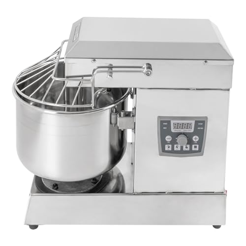 Commercial Food Mixer, 2.6 Gal Stainless Steel Electric Stand Mixer 750W 110V Dough Kneading Machine for Baking and Most Home Cooks