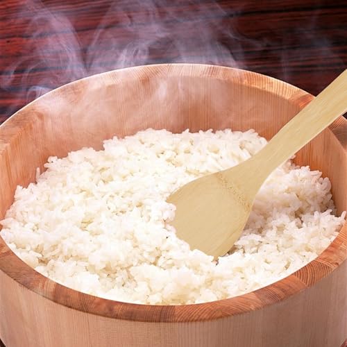 2PCS Rice Paddle Spoon Bamboo, Bamboo Rice Scoops, Non-stick Rice Spoon Paddle Rice, Rice Cooker Spoon for Kitchen(9.05 Inch)