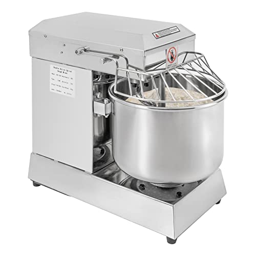 Commercial Food Mixer, 2.6 Gal Stainless Steel Electric Stand Mixer 750W 110V Dough Kneading Machine for Baking and Most Home Cooks