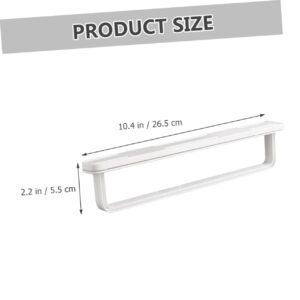 4pcs Towel Rack Towel Bar Coat Hanger Wall Mount Bath Towel Hangers Wall Hangers Clothes Wall Mount Clothing Rack Towel Holder Kitchen Accessory Towel Rod Bar The HIPS White DRESSOOS