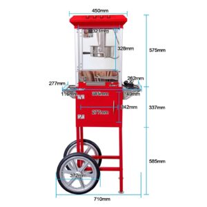 Popcorn Machine, Commercial Popcorn Cooker, Electric Popcorn Machine, Suitable for Home Theater, Party