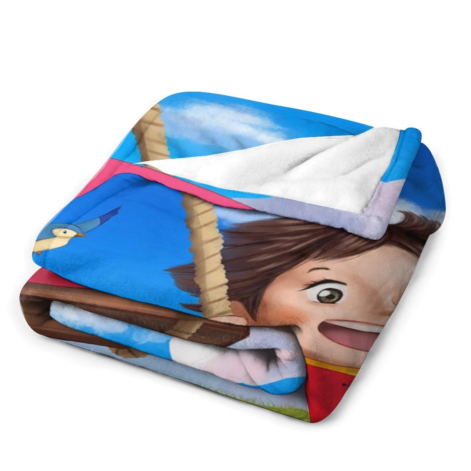 Heidi,a Girl of The Alps Poster Japanese Anime Fleece Throw Blanket for Bed Couch Sofa 300GSM Super Soft and Warm Flannel Blankets Home Decor 30"x40"