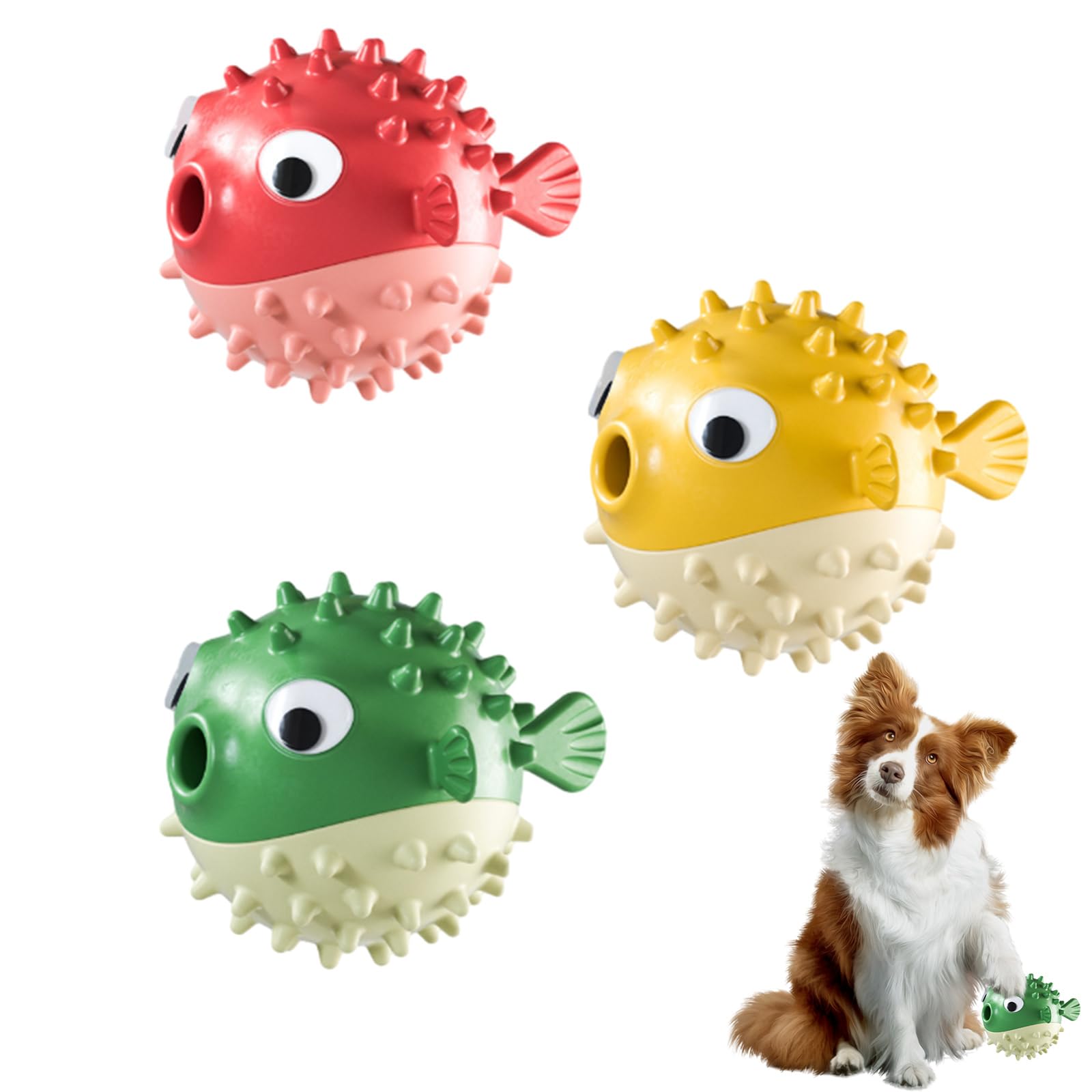 Femfun Tuffypuff Interactive Toy, Zentric Dog Toy, Dog Leak Food Toy, Accurateg Dog Toy, Interactive Dog Toys for Boredom, Treat Toys for Pet Dog with Safe TPR Material